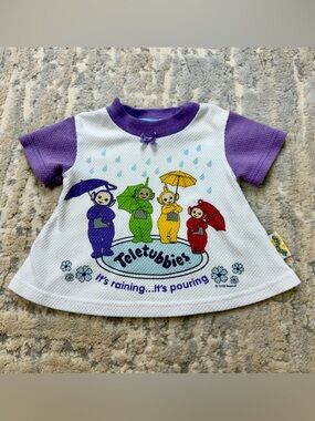 Vintage 1998 Teletubbies A-line graphic Shirt by Ragdoll 12 months